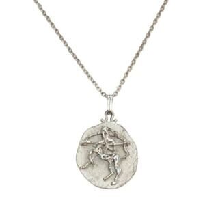 Sterling Silver Sagittarius Zodiac Pendant Necklace